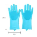 Magic Silicone Body Pet Bathing Gloves for Animal Perfect Bathe Shampoo Dog &Cat Brush Gloves. 