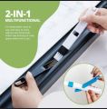 2in1 Window Cleaning Brush with Garbage Picker  "Household 2 in 1 Cleaning Brush Tool: Multipurpose Window, Door, Keyboard Cleaning Brush - Computer Removal Clean Quick Slit Device - Portable Corner Cleaning Tool - Household Cleaning Accessories.. 