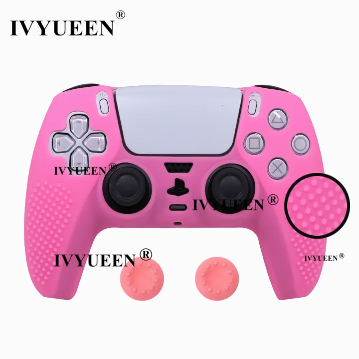 IVYUEEN%20Studded%20Protective%20Cover%20Skin%20for%20PlayStation%205%20DualSense%20PS5%20Controller%20Silicone%20Gamepad%20Case%20ThumbSticks%20Grips%20-%20Image%207