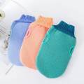 Baby bath towel strong back rub gloves wash home back rub mud Ash. 