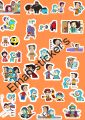 25 Kemon or  Achu Cartoon unique and aesthetic stickers for kids toys , phone cover,suitcase ,diary scrapbook,  laptop , skateboard ,guitar etc.... 