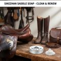 Professional Leather Saddle Soap Cleaner&Conditioner,Leather Care Balm for Riding Saddles,Prevents Cracking,Keeps Leather Soft. 