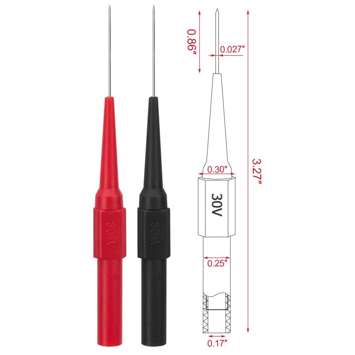 10Pcs%2030V%20Diagnostic%20Tools%20Multimeter%20Test%20Lead%20Extention%20Back%20Piercing%20Needle%20Tip%20Probes%20Car%20Automotive%20Test%20Probe%20Kit%200.7MM%20-%20Image%203