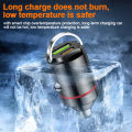 Hidden Car Charger PD30W Mini Pull Ring USB+PD Port Smart Car Charger. 