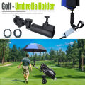 Outdoor Durable Golf Umbrella Holder 180 Degree Adjustable Used for Bike Buggy Cart Baby Pram Wheelchair Golf Accessories.