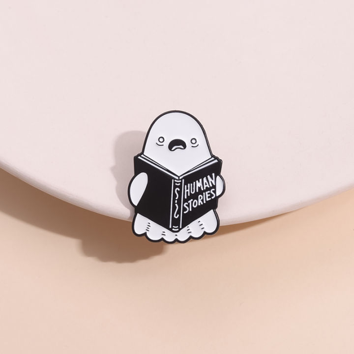 Cartoon%20Ghost%20Boo%20Enamel%20Pins%20Human%20Stories%20Book%20Creative%20Brooches%20Halloween%20Backpack%20Clothes%20Lapel%20Badge%20Gift%20for%20Kids%20Friends%20-%20Image%204