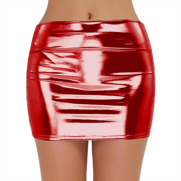 %20PU%20Leather%20Short%20Skirts%20for%20Women%20Club%20Prom%20Performance%20Solid%20High%20Waist%20Mini%20Skirt%20Gold%20Red%20Shine%20Bright%20Fladas%20Mujer%20XXL%20-%20Image%203