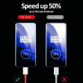 Original Oneplus 6.5A USB to C Cable  for 9 9R Nord N10 CE 5G Warp Charge Type-C Dash Cable 6A Fast Charge For One Plus 8 7 Pro 7t 7 T 6t 6 Warp Charger. 