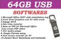 64 GB USB with Online Digital Courses | Softwares | Big Collection of CDR Files | PNG + JPG files | Wallpapers| Sketches for drawing. 