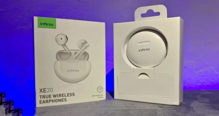 Original Infinix XE20 TWS Earbuds - For Gaming & Regular Use - White Color 