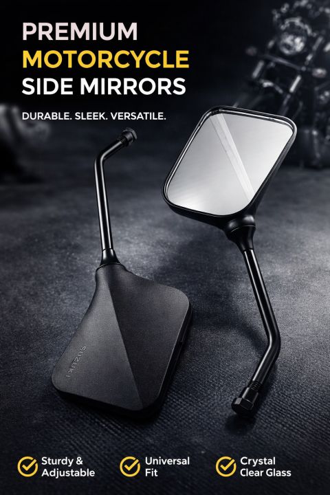 Side Mirrors for Suzuki GS 150 SE Bike / Side Mirrors for GS 150 SE / GS 150 side mirrors