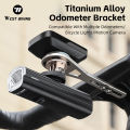 WEST BIKING Bike Odometer Bracket Multifunctional Titanium Alloy Stand Lightweight Adjustment Angle Odometer Extension Bracket. 