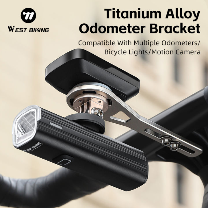 WEST%20BIKING%20Bike%20Odometer%20Bracket%20Multifunctional%20Titanium%20Alloy%20Stand%20Lightweight%20Adjustment%20Angle%20Odometer%20Extension%20Bracket%20-%20Image%204