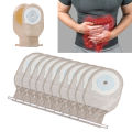 10Pcs Colostomy Bags Disposable Adhesive One Piece Drainable Ostomy Pouch Supplies for Ileostomy One Piece Colostomy Bags. 
