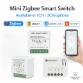 Tuya Zigbee Mini Smart Switch DIY 2 Way Control Smart Home 16A 1/2Gang Relay Automation Breaker Switches works with  Home. 