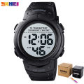 SKMEI Sport Fitness Watches Mens Digital 100M Waterproof Wrist Watch Men 2 Time 10 Year Battery Alarm Clock reloj hombre 1560. 