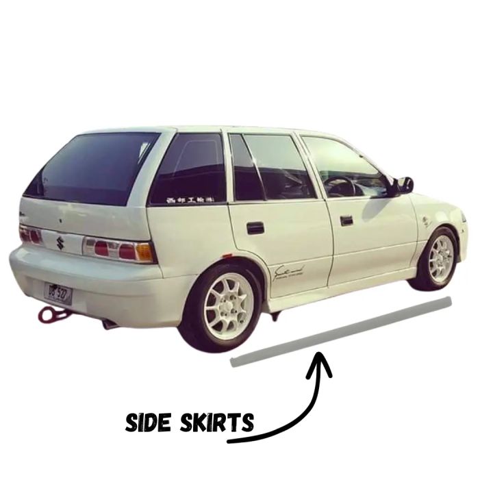 Old Suzuki Cultus 1998-2016 Fiber Side Skirts