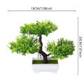 Artificial Plastic Plants Bonsai Small Tree Pot Potted Flower Garden Fake Plant Arrangement Ornaments Room Home Table Decoration. 