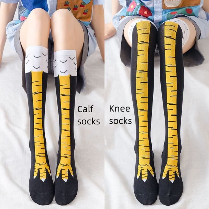 Women%20Thigh%20High%20Stockings%20Chicken%20Feet%20Print%20Long%20Socks%20Over%20Knee%20Socks%20Funny%20Novelty%20Socks%20Cartoon%20Animal%20Paws%20Stockings%20-%20Image%202