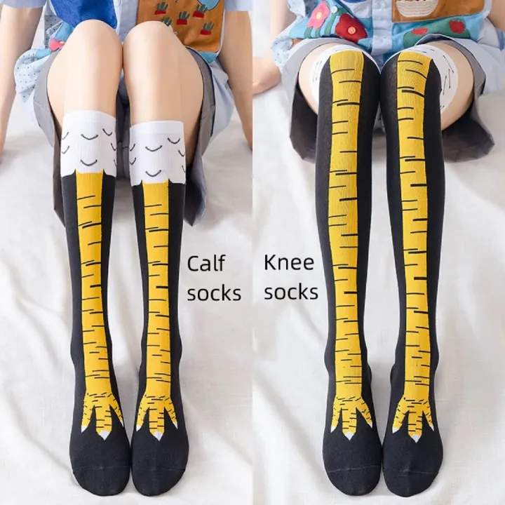 Women%20Thigh%20High%20Stockings%20Chicken%20Feet%20Print%20Long%20Socks%20Over%20Knee%20Socks%20Funny%20Novelty%20Socks%20Cartoon%20Animal%20Paws%20Stockings%20-%20Image%202