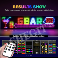 App Control Scrolling Advertising LED Sign Led Eyes for Truck USB Custom Text Pattern Programmable Display Truck Car Devil Eye. 