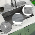 Extra Large Silicone Dish Drying Mat - Non-Slip,Foldable, Water Splash Guard,Easy Clean,Space-Saving,Kitchen Sink Splash Guard. 