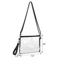New Transparent PVC Crossbody Bag Waterproof Coin Purse Stadium Sports Bag Portable Storage Bag.