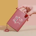 2023 New Small Wallet Female Cat Short Fold Personalized Student Cute Mini Fashion Wallet Zero Wallet. 