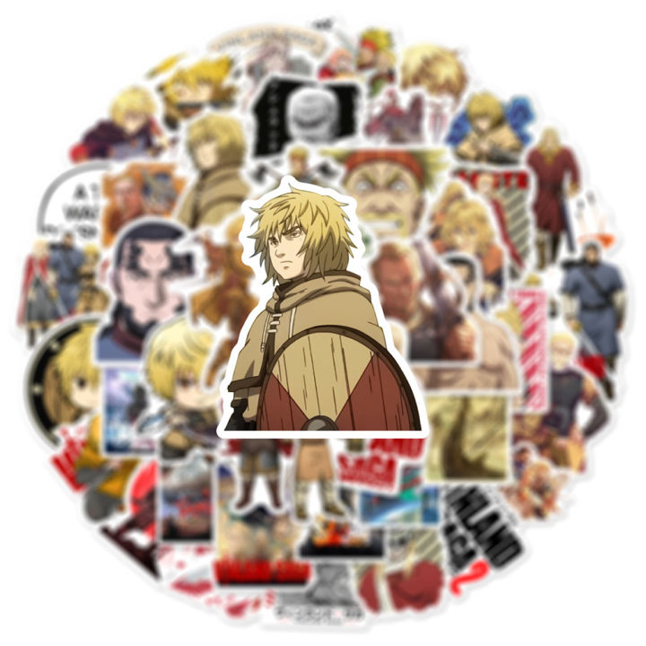 10/30/50pcs%20Thorfinn%20Karlsefni%20Vinland%20Saga%20Anime%20Stickers%20Car%20Laptop%20Skateboard%20Suitcase%20Cool%20Thors%20Cartoon%20Sticker%20Decal%20Toys%20-%20Image%204