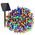 8Colors Outdoor Solar Light Garden Warm/Purple/RGB LED Strip String Fairy Lights Solar Lamp Waterproof Garland Christmas Decor. 