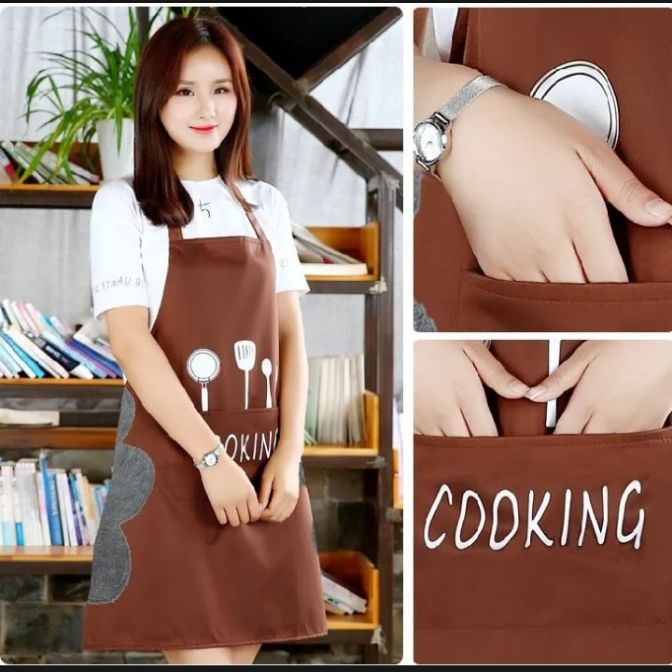 Waterproof%20Multicolor%20Kitchen%20Apron%20for%20Women%20%7C%20Oil-Proof%20Adjustable%20Cooking%20Apron%20with%20Pocket%20%7C%20Hand-Wiping%20Kitchen%20Apron%20-%20Image%202