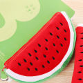 Watermelon Pencil Case Cute Fruit Kawaii Plush Large Capacity Pencil Bag Cosmetics Case For Kids Gift School Suppli Stationery. 