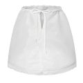 White Children kids Petticoat A-Line 3 Hoops One Layer Flower Girls Crinoline Lace Trim Flower Girl Dress Underskirt.
