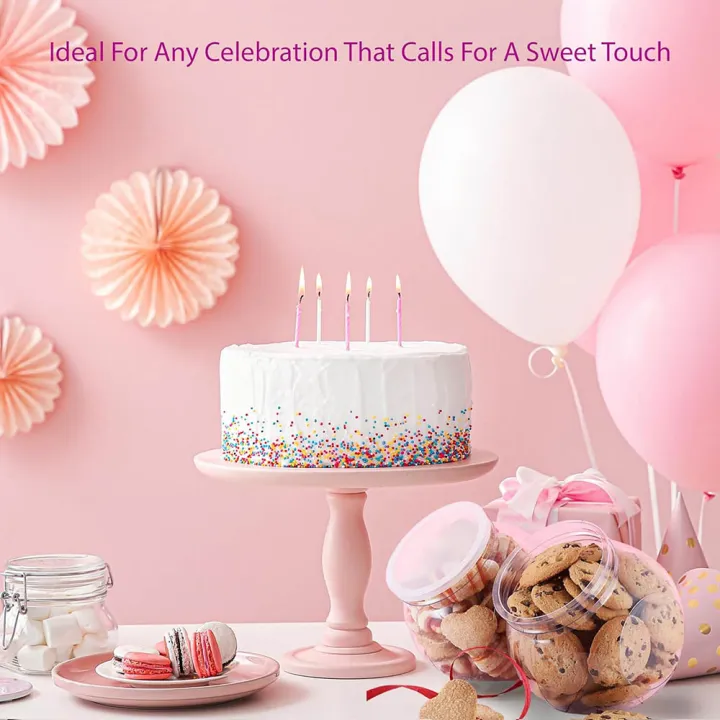 48oz%20Round%20Plastic%20Candy%20Jars%20with%20Lids%20for%20Candy%20Buffet,Kitchen%20&%20Office%20Desk,Plastic%20Jars%20with%20Lids%20for%20Candy,Cookies%20&%20Snacks%20-%20Image%202