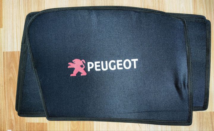 Peugeot 2008 Sunshades/Side Window Curtains with Logo 4 Pcs Set Premium Quality