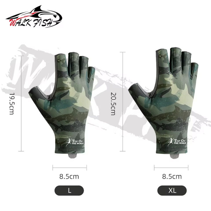 WALK%20FISH%201%20Pair%20Summer%20Fishing%20Gloves%20Half%20Finger%20Breathable%20Quick-drying%20Protection%20Profession%20Outdoor%20Sport%20Fishing%20Anti-slip%20-%20Image%206