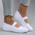 Spring new women's sports shoes, fashionable, breathable, lightweight, non-slip, wear-resistant, casual sports shoes, flat shoes. 