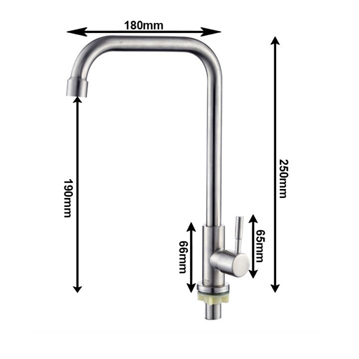 Stainless%20Steel%20Kitchen%20Faucet%20Single%20Lever%20Hole%20Tap%20Cold%20Sink%20Faucet%20Single%20Handle%20Deck%20Mounted%20Water%20Tap%20-%20Image%203