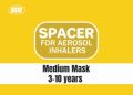 NKM Spacer For Aerosol Inhaler With Mask Inhaler Spacer Device For Infants and Children AeroChamber Flow-vu Quality For Wheezing Management. 