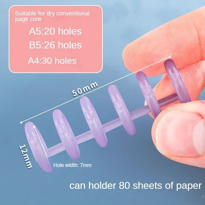6%20Holes%20Loose%20Leaf%20Binder%20Ring%2010pcs%20Scrapbooking%20Album%20Binder%20Spiral%20Binding%20Clips%20Cute%20Stationery%20Student%20School%20Supplies%20New%20-%20Image%205