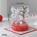 350ML Creativity Glass Cup Transparent Heat-resistant Caterpillar Shape Coffee Mug Drinking Glasses Juice Milk Beer Water Cup.
