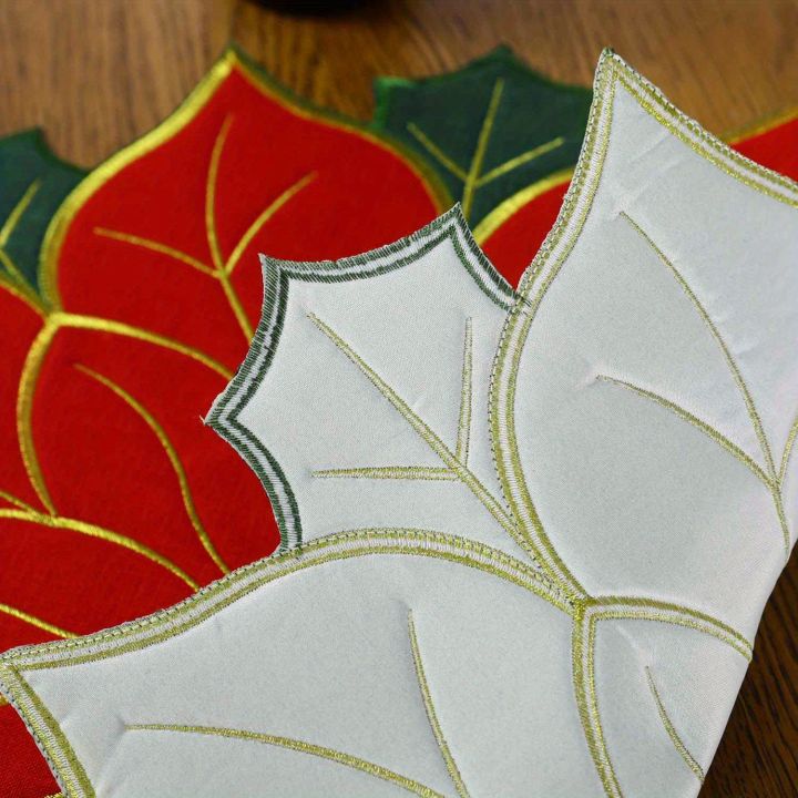 Red%20Snowflake%20Drink%20Coaster%20New%20Year%20Christmas%20Decoration%20Felt%20Dish%20Tray%20Pad%20Dinner%20Table%20Accessory%20Dinnerware%20Cup%20Mat%20-%20Image%205