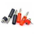 New 4mm Red Black Male Female Banana Plug Audio Speaker Jack Amplifier Adapter Screw Terminal Binding Post Socket Connector. 