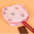 1pc Cartoon Sanitary Napkin Storage Bag, Portable Large Capacity Student Portable Sanitary Pad Storage Bag. 