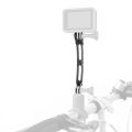Aluminum Alloy Helmet Arm Extension Curved Pole Selfie Stick Tripod Adapter for Hero 13 12 Insta360 YI Action 3 Camera.