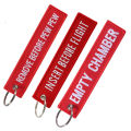 REMOVE BEFORE FLIGHT Keychain Pilot Key Chain for Motorcycles and Cars Backpack Key Tag New Embroidery Key Fobs. 