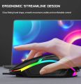 Bajeal GM-206 backlit optical wired gaming mouse, designed for precision and aesthetic appeal in both gaming and office environments. Key features include. 
