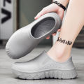 New men's soft oil-proof waterproof rain boots indoor and outdoor chef shoes EVA material comfortable and light garden shoes 45. 