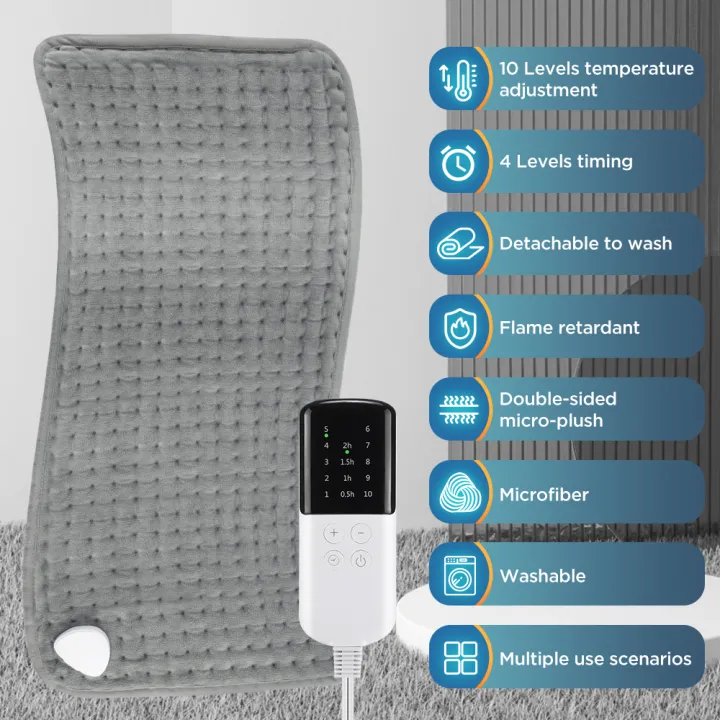 60x30CM%20Heating%20Pad%2010%20Levels%20Constant%20Temperature%204%20Modes%20Timing%20Hot%20Blanket%20Keep%20Legs%20Abdomen%20Hands%20Body%20Warming%20Thermal%20Mat%20-%20Image%203