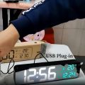 LED Digital Alarm Clock Temperature Date Display Snooze USB Desktop Mirror LED Clocks for Living Room Decoration. 